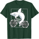 Shark On A Bicycle Cycling Biking Riding Cyclists Gift T-Shirt - T-Shirt | Forest