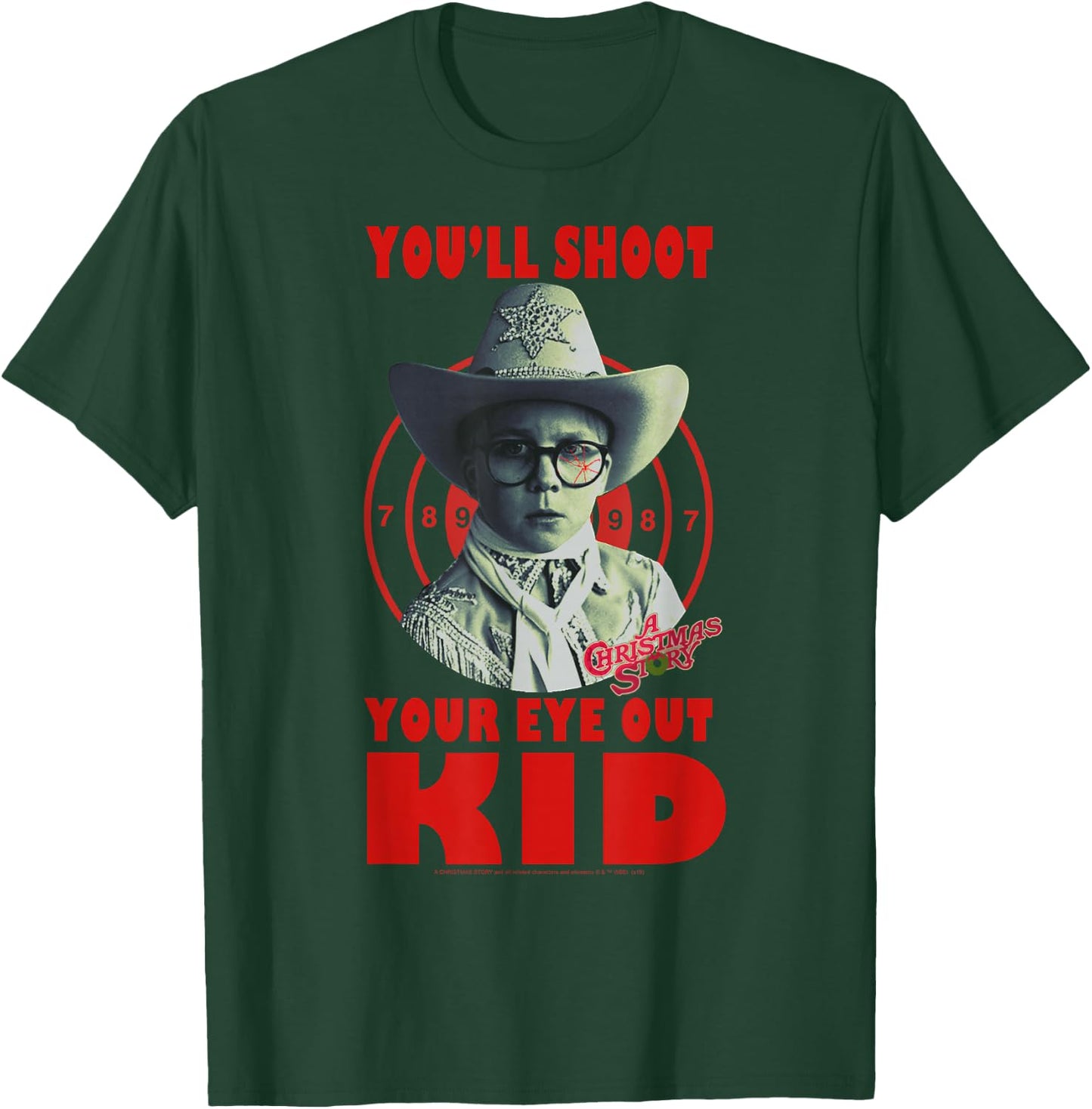 A Christmas Story Ralphie You'll Shoot Your Eye Out Kid T-Shirt - T-Shirt | Forest