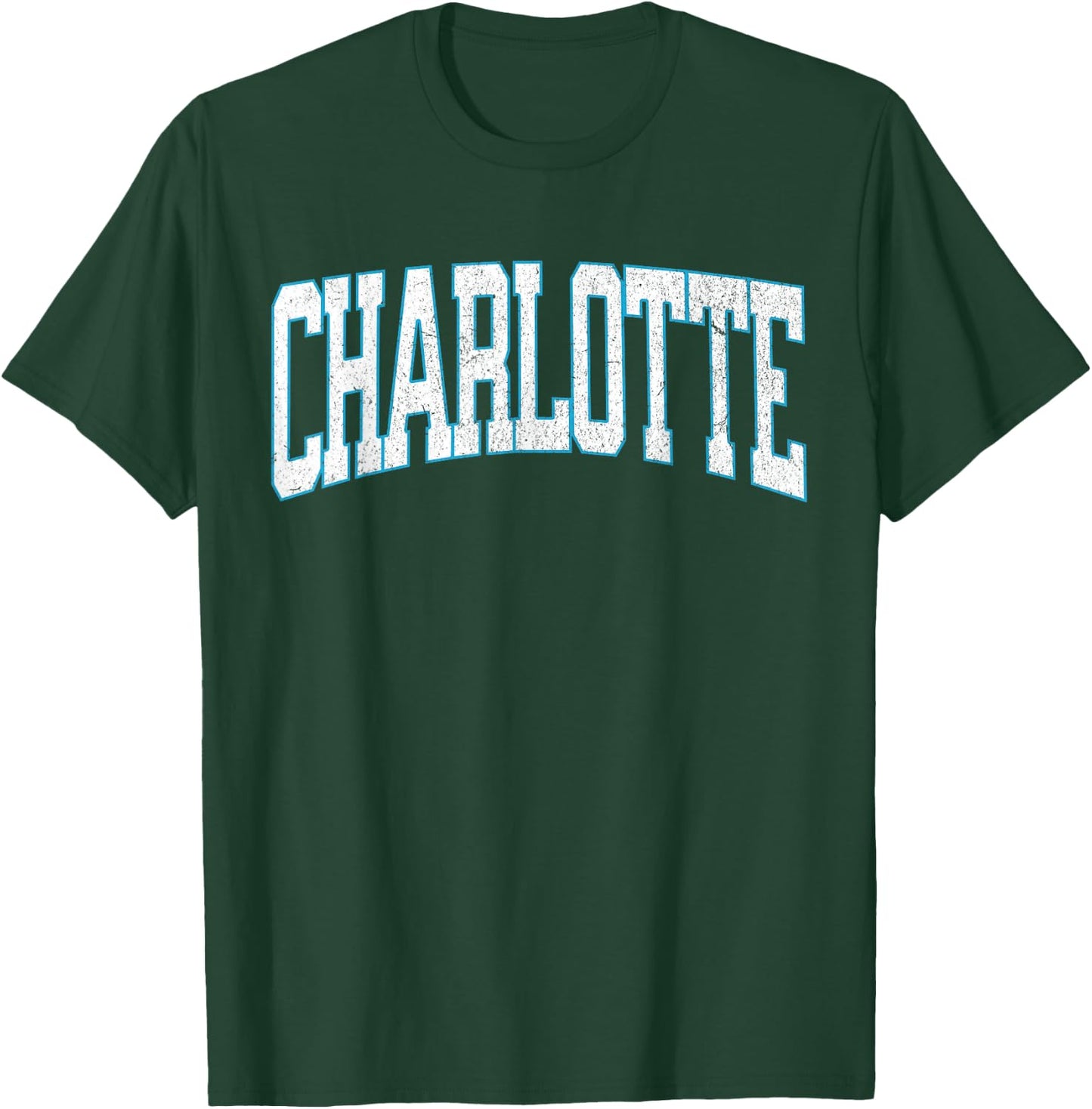 Charlotte Soccer Vintage City T-Shirt - T-Shirt | Forest