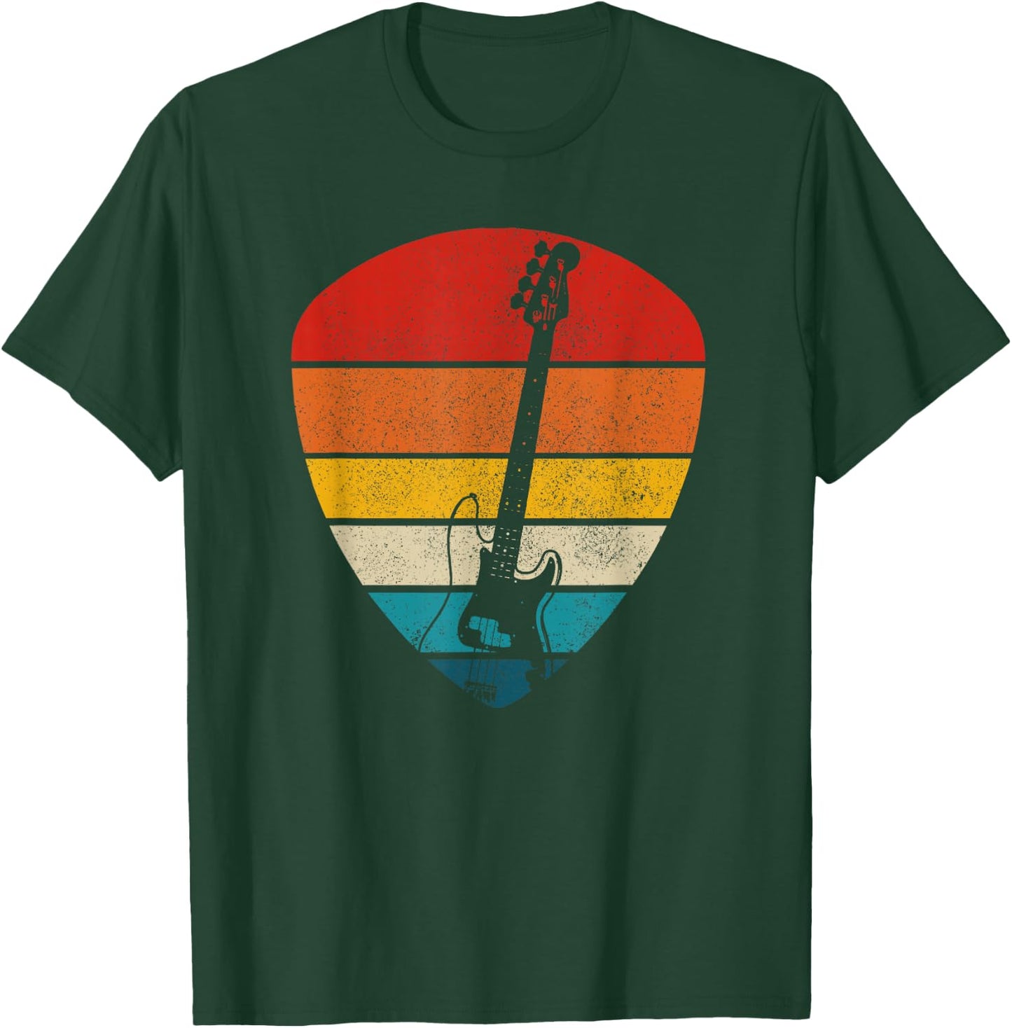 Guitar guitar player vintage Gift T-Shirt - T-Shirt | Forest