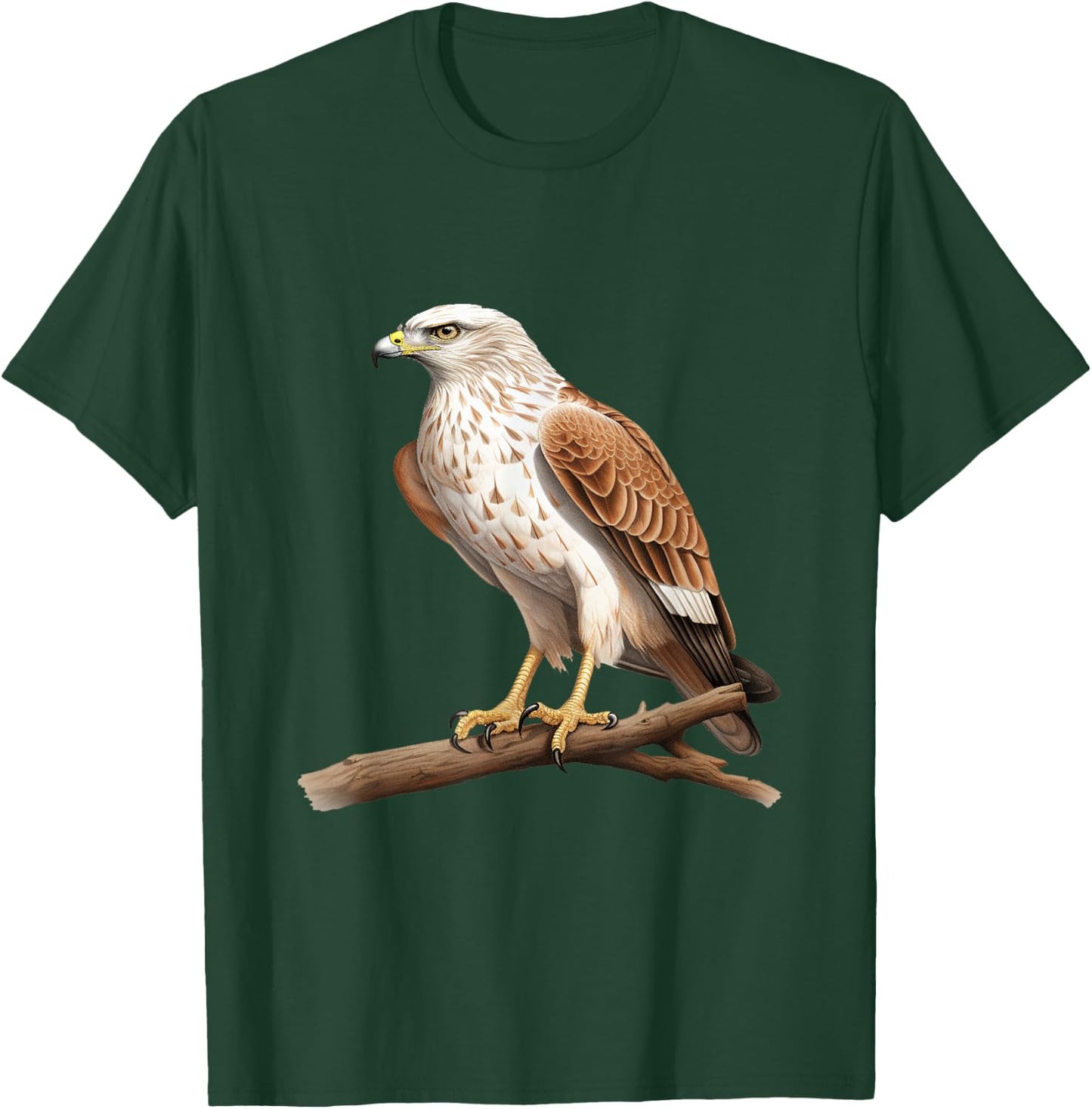 Hawk bird lover illustration T-Shirt - T-Shirt | Forest