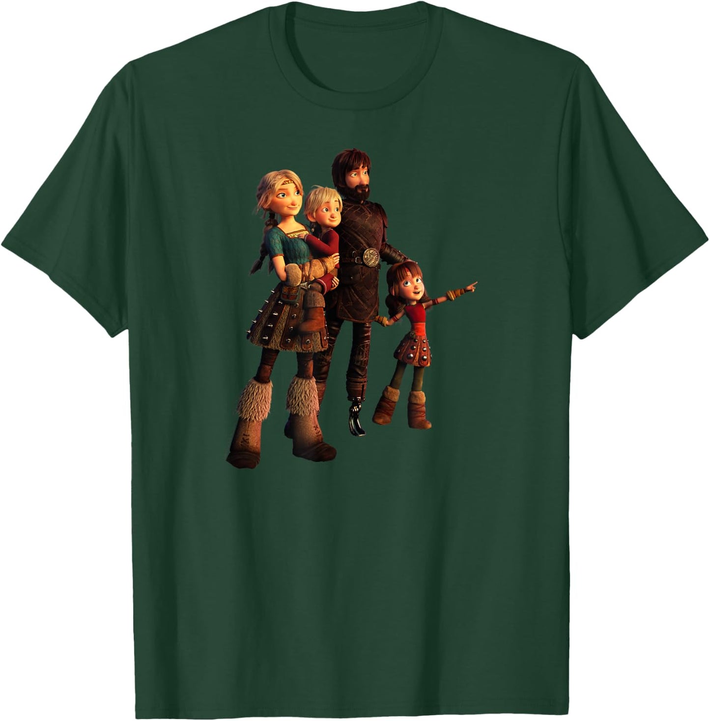 How to Train Your Dragon 3 Hiccups Family T-Shirt - T-Shirt | Forest
