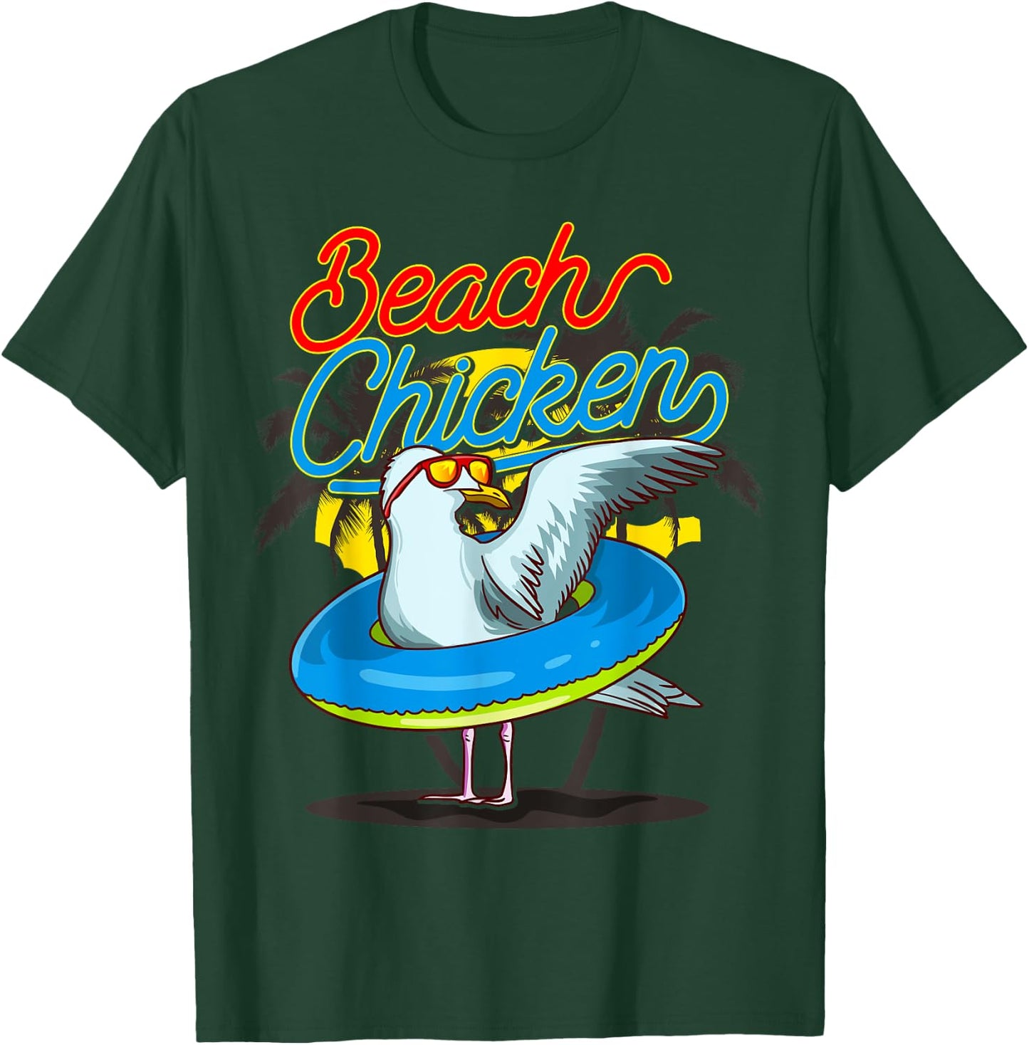 Seagull Beach Chicken T-Shirt - T-Shirt | Forest