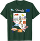 illustrated Map of Nevada in US with the Cities and symbols T-Shirt - T-Shirt | Forest