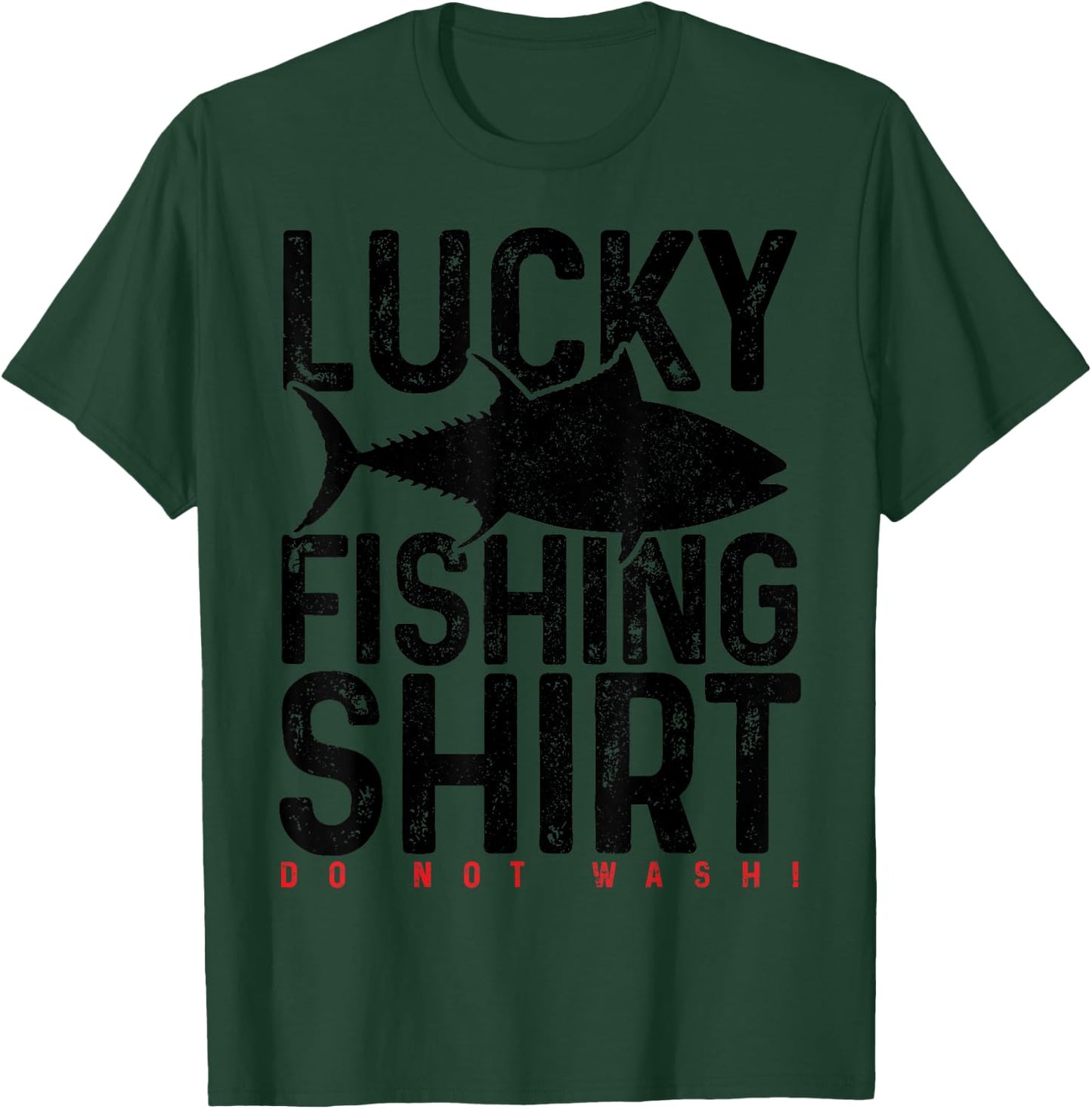 Tuna, fishing, lucky charm, fishing gift T-Shirt - T-Shirt | Forest