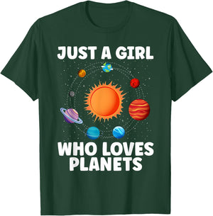 Best Planet Art Girls Kids Solar System Science Outer Space T-Shirt - T-Shirt | Forest