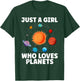 Best Planet Art Girls Kids Solar System Science Outer Space T-Shirt - T-Shirt | Forest