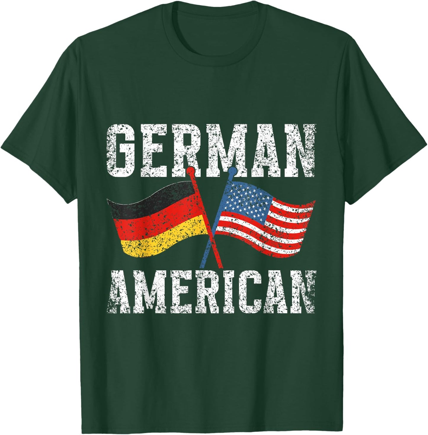 American German Us America Usa Germany German American T-Shirt - T-Shirt | Forest