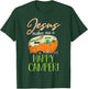Jesus Makes Me a Happy Camper Shirt Christian Believer T-Shirt - T-Shirt | Forest