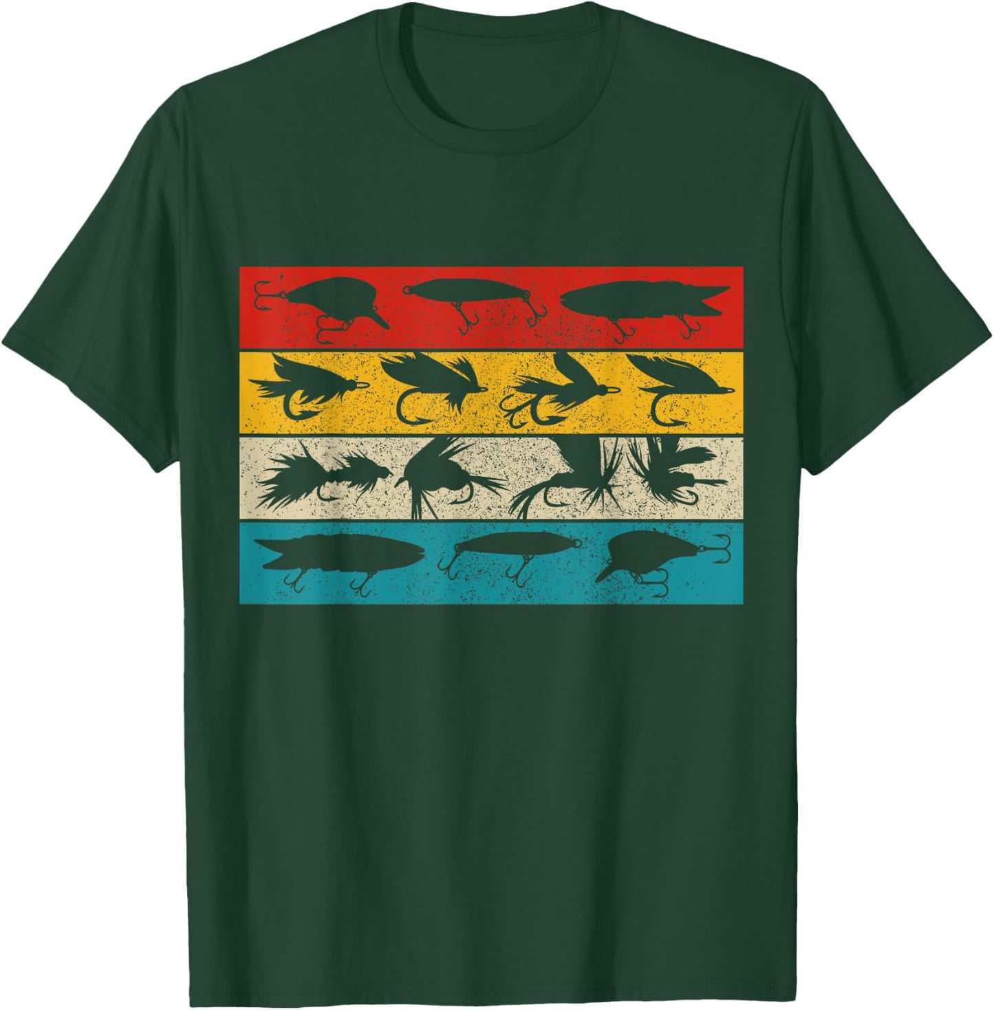 Fly Fishing Vintage Fishing Fisherman Fly Fishing T-Shirt - T-Shirt | Forest