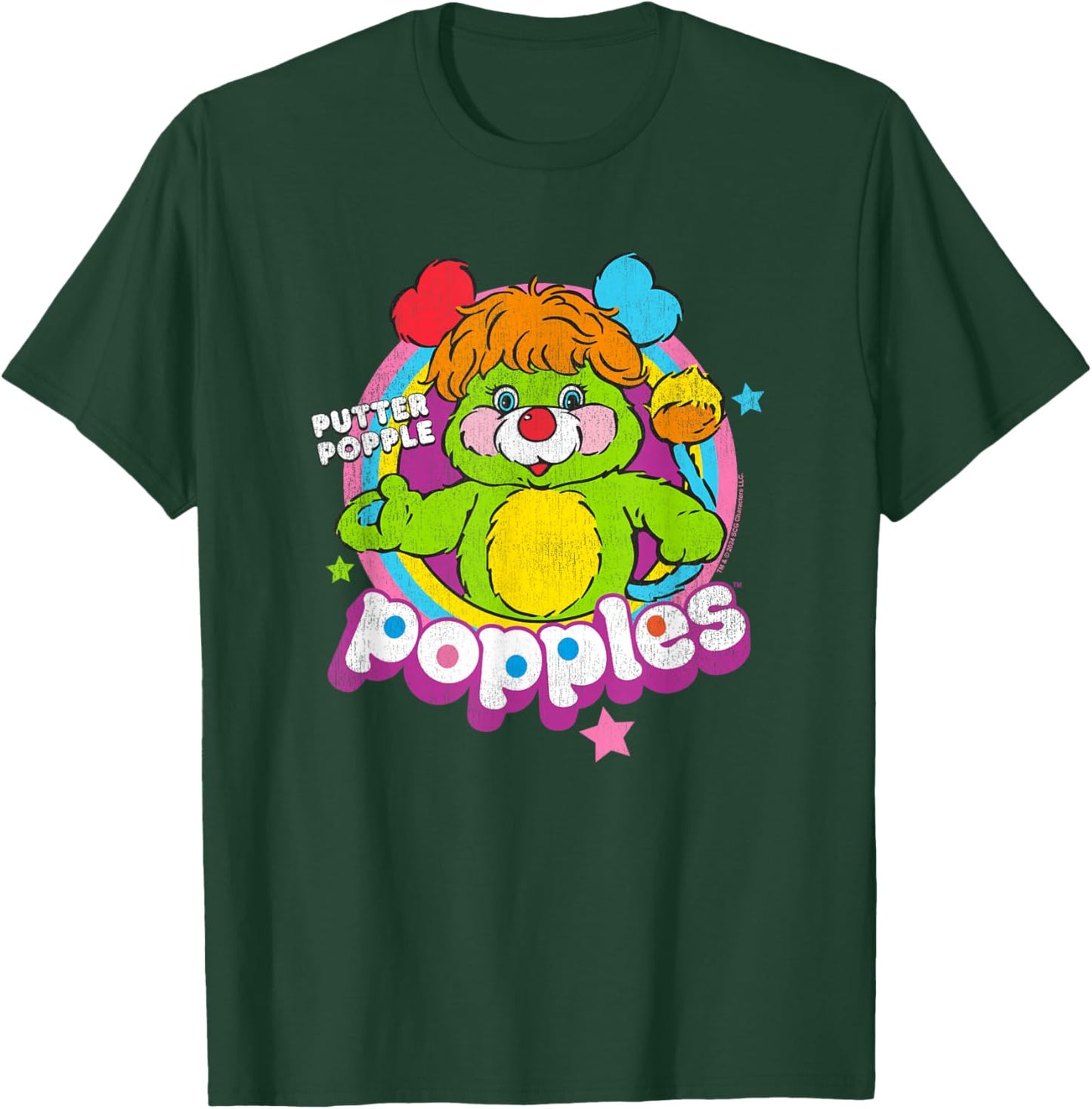Popples Putter Popple , Small, Black T-Shirt - T-Shirt | Forest