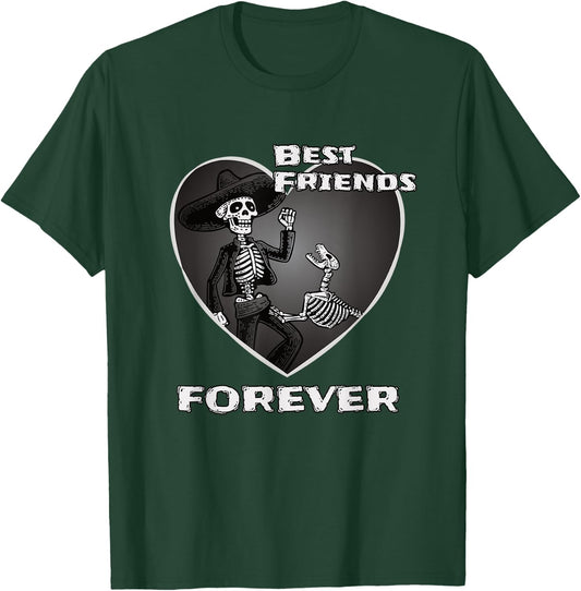 Best Friends Forever Skeleton Dog Women T-Shirt - T-Shirt | Forest