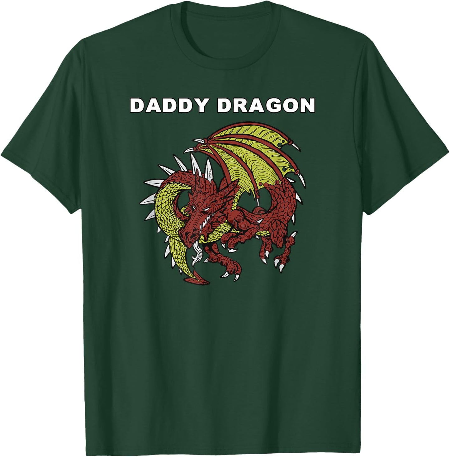 Daddy Dragon - Evil Dragon Streetwear for Dads & Dragon Fans T-Shirt - T-Shirt | Forest