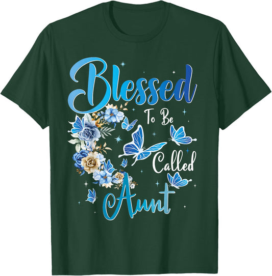 Blessed to be called Aunt Sunflower Lovers For Funny Aunt T-Shirt - T-Shirt | Forest