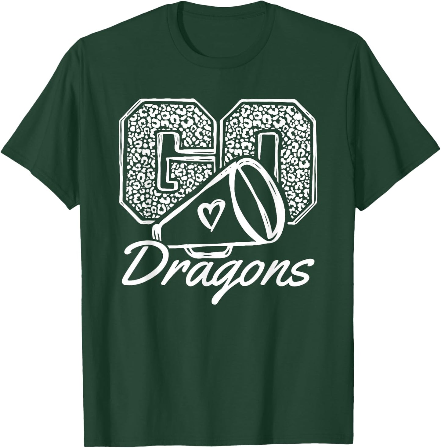 Go Cheer Dragons Sports Name Gifts Men Women Boy Girl T-Shirt - T-Shirt | Forest