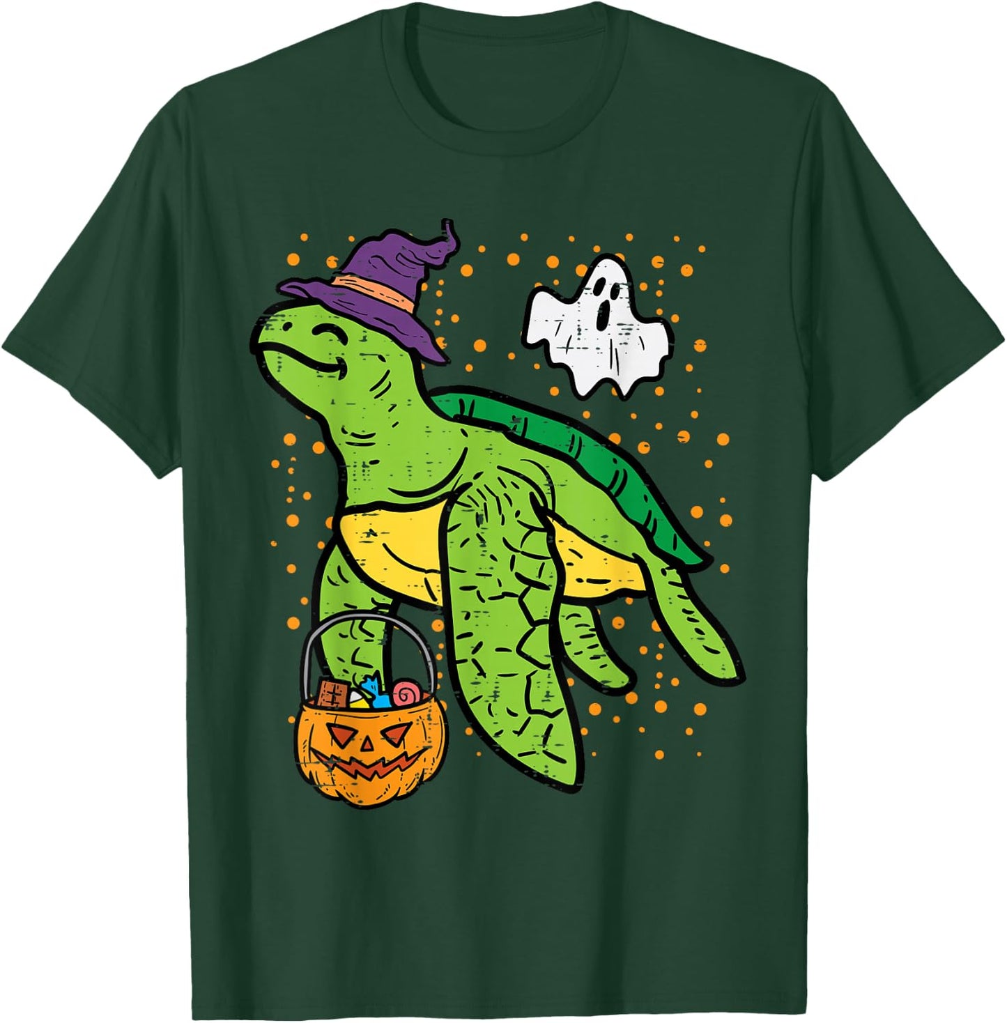 Halloween Turtle Tortoise Costume Men Women Kids Boys Girls T-Shirt - T-Shirt | Forest