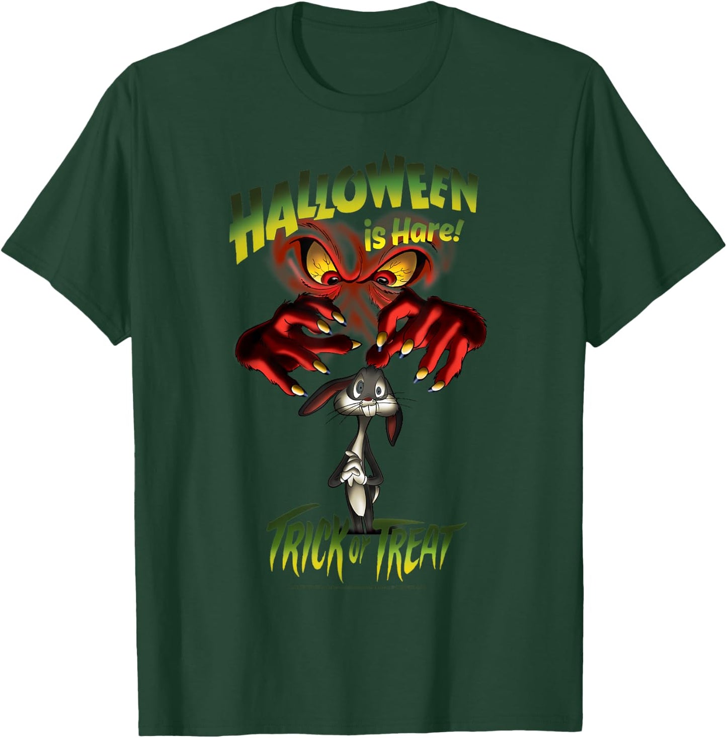 Looney Tunes Halloween Gossamer & Bugs Halloween Is Hare T-Shirt - T-Shirt | Forest