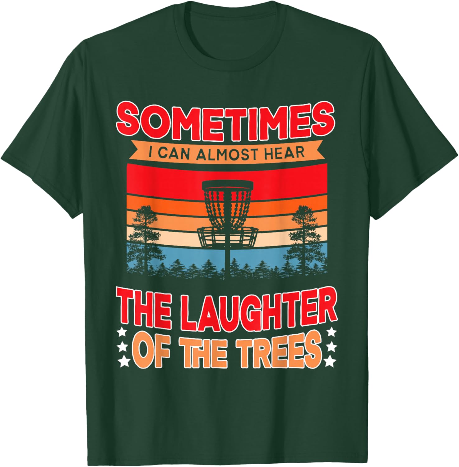 Funny Disc Golf Frisbee Player T-Shirt - T-Shirt | Forest