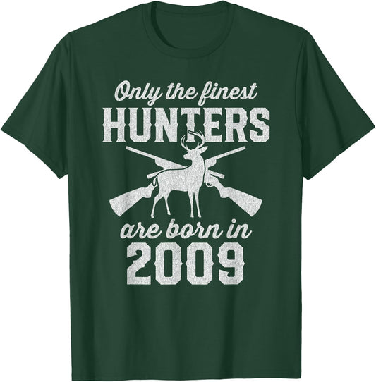 16 Year Old Deer Hunter Hunting 2009 16th Birthday T-Shirt - T-Shirt | Forest