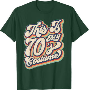 This Is My 70s Costume Vintage Retro Halloween 70's Hippie T-Shirt - T-Shirt | Forest