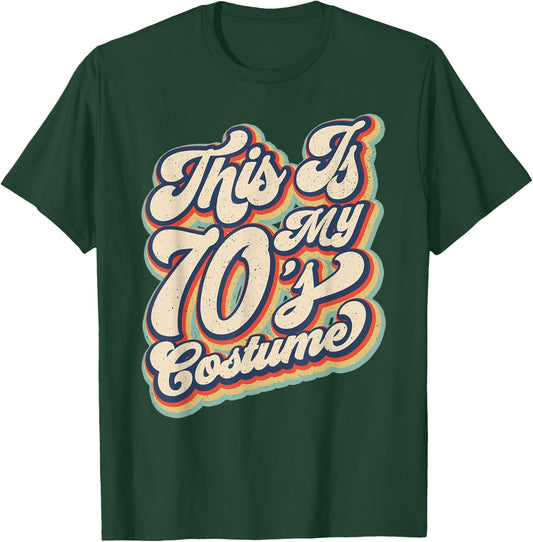 This Is My 70s Costume Vintage Retro Halloween 70's Hippie T-Shirt - T-Shirt | Forest