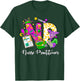 NP Nurse Practitioner Cute Mardi Gras Girl Women T-Shirt - T-Shirt | Forest