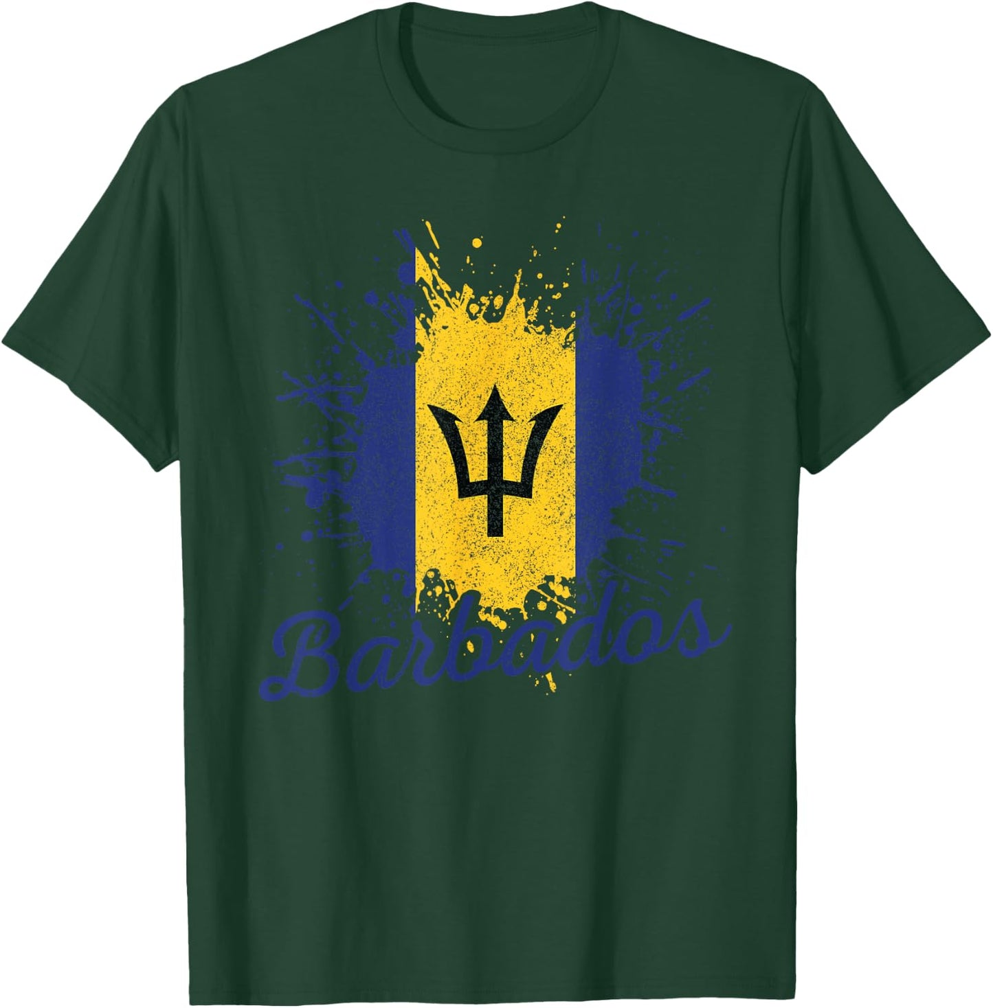 Barbados Flag Barbadian Bajan Pride Gift T-Shirt - T-Shirt | Forest