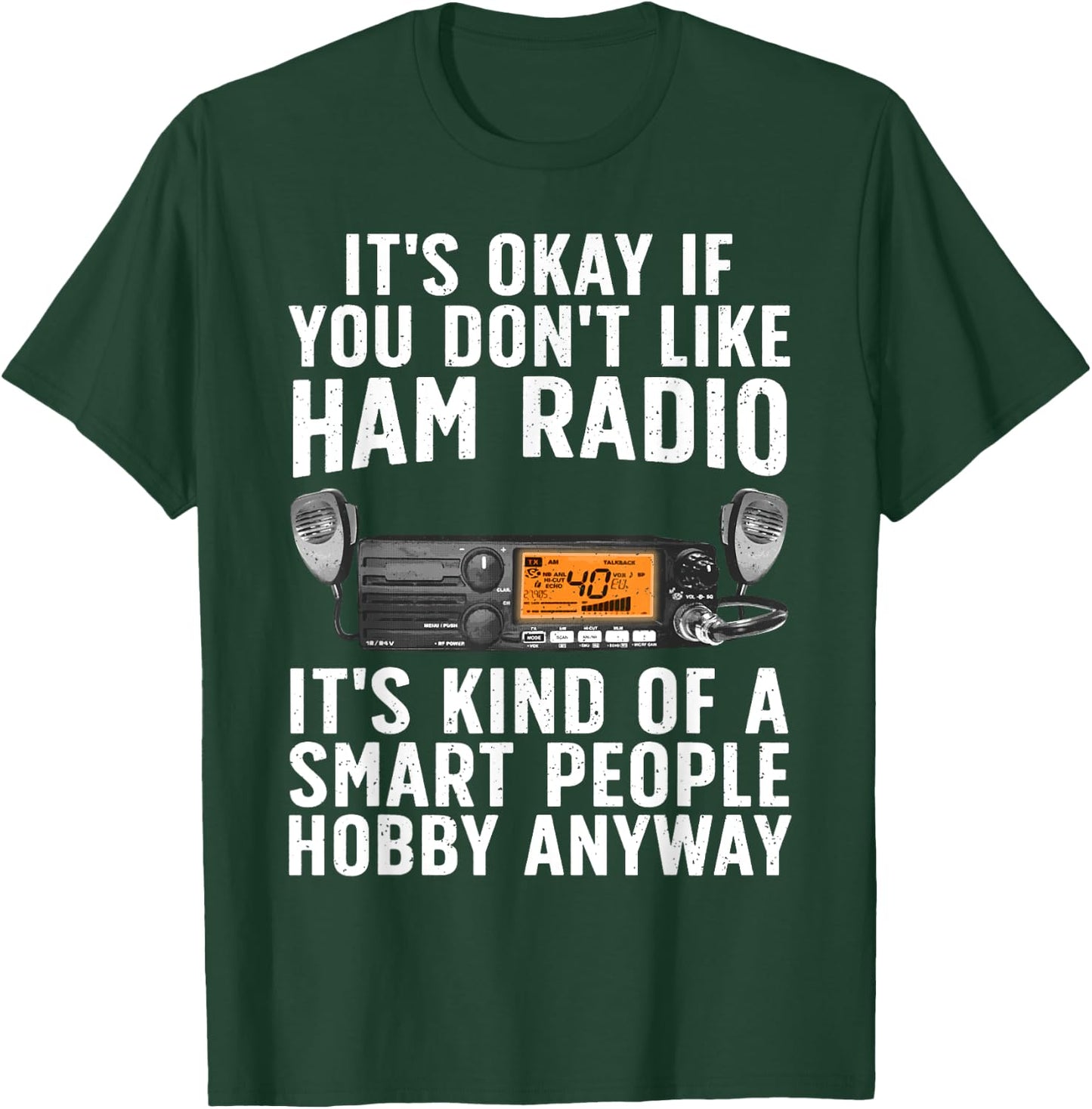 Funny Ham Radio Art Women Ham Operator Amateur Radio T-Shirt - T-Shirt | Forest