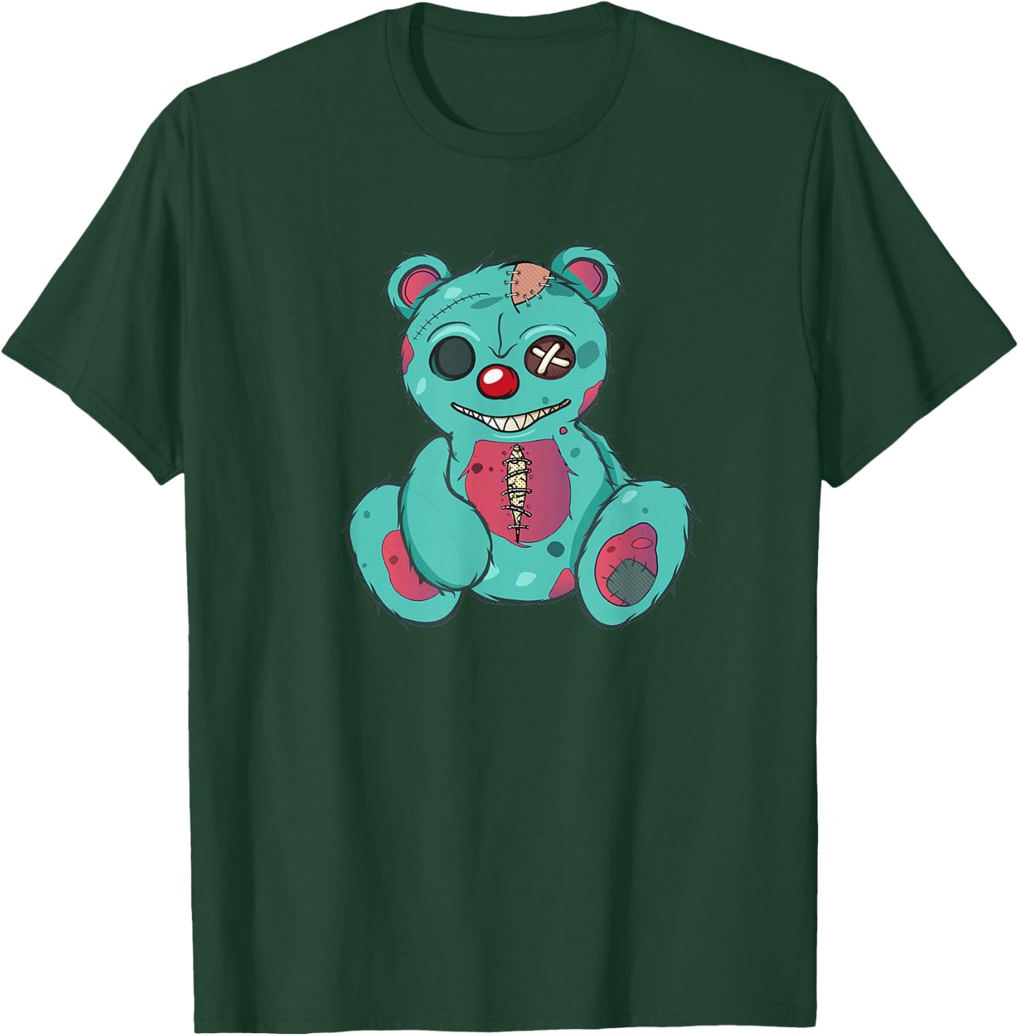 Evil Scary Teddy Bear T-Shirt - T-Shirt | Forest