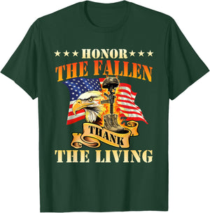 Honor The Fallen Thank The Living - Patriotic Memorial Day T-Shirt - T-Shirt | Forest