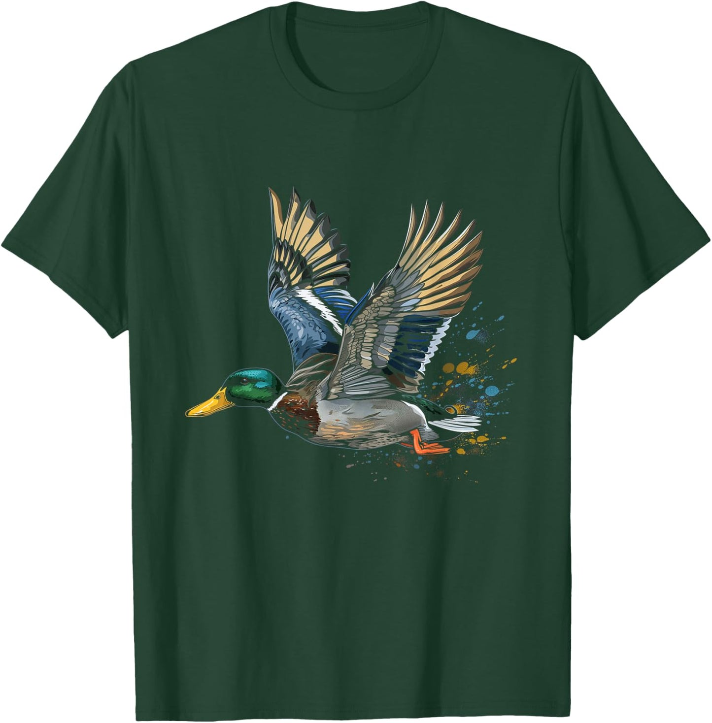 Duck Hunting Waterfowl Mallard Duck Hunter T-Shirt - T-Shirt | Forest