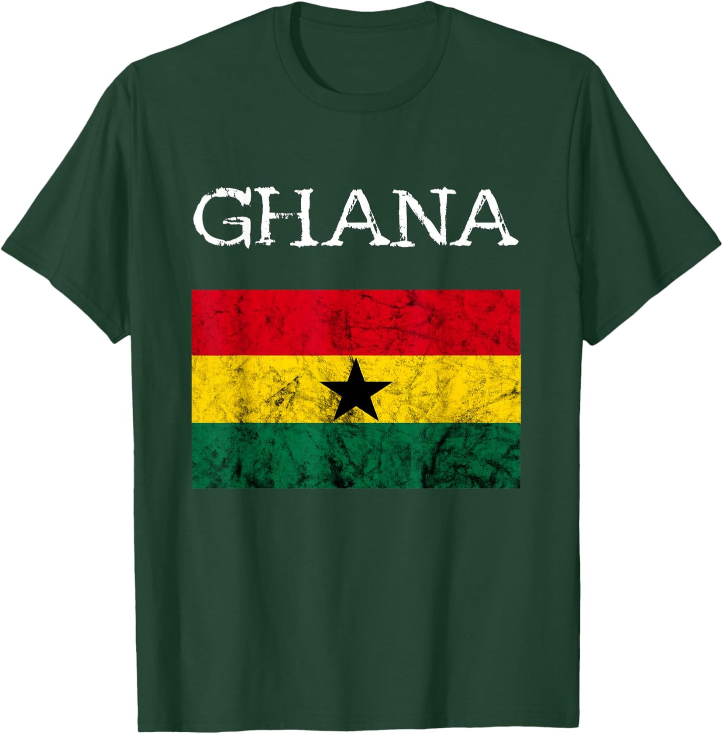 Ghana Flag Ghanaian Flag African Ghanaian Roots T-Shirt - T-Shirt | Forest