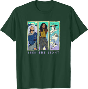 Disney Raya And The Last Dragon Seek The Light Panels T-Shirt - T-Shirt | Forest