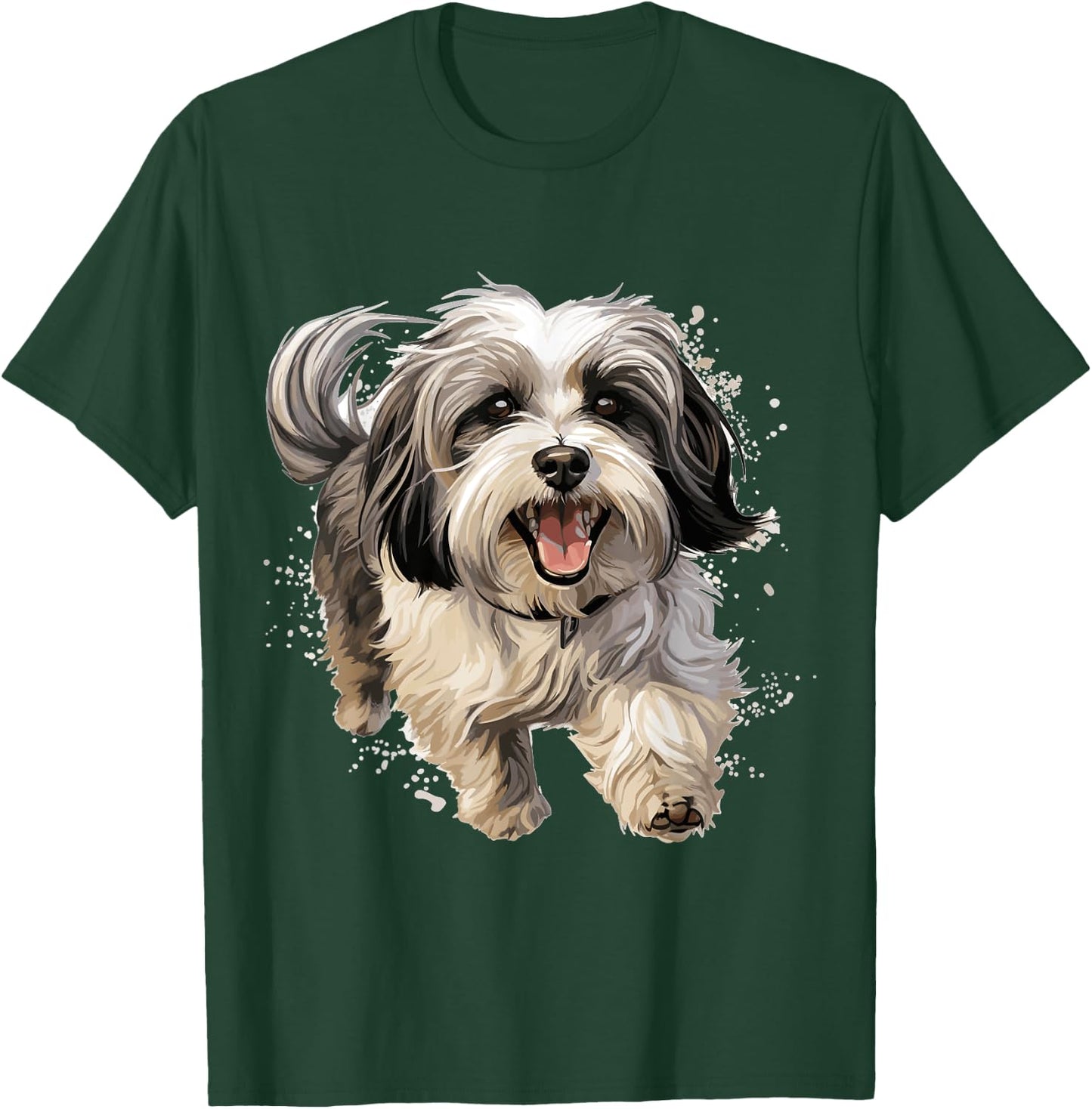 Havanese Dog Breed Pet Cute Graphic Women Girls Kids T-Shirt - T-Shirt | Forest