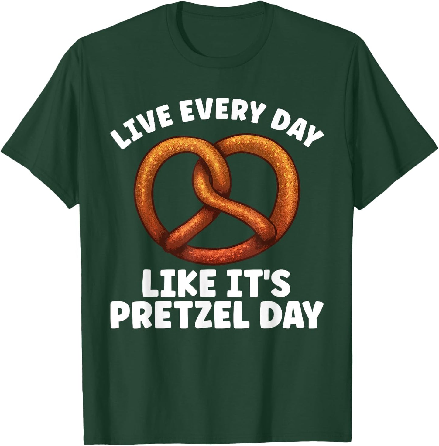Funny Pretzel Art Women Kids Hard Soft Pretzel Lover T-Shirt - T-Shirt | Forest