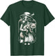 Creepy vintage girl wearing a gas mask and holding a fox T-Shirt - T-Shirt | Forest