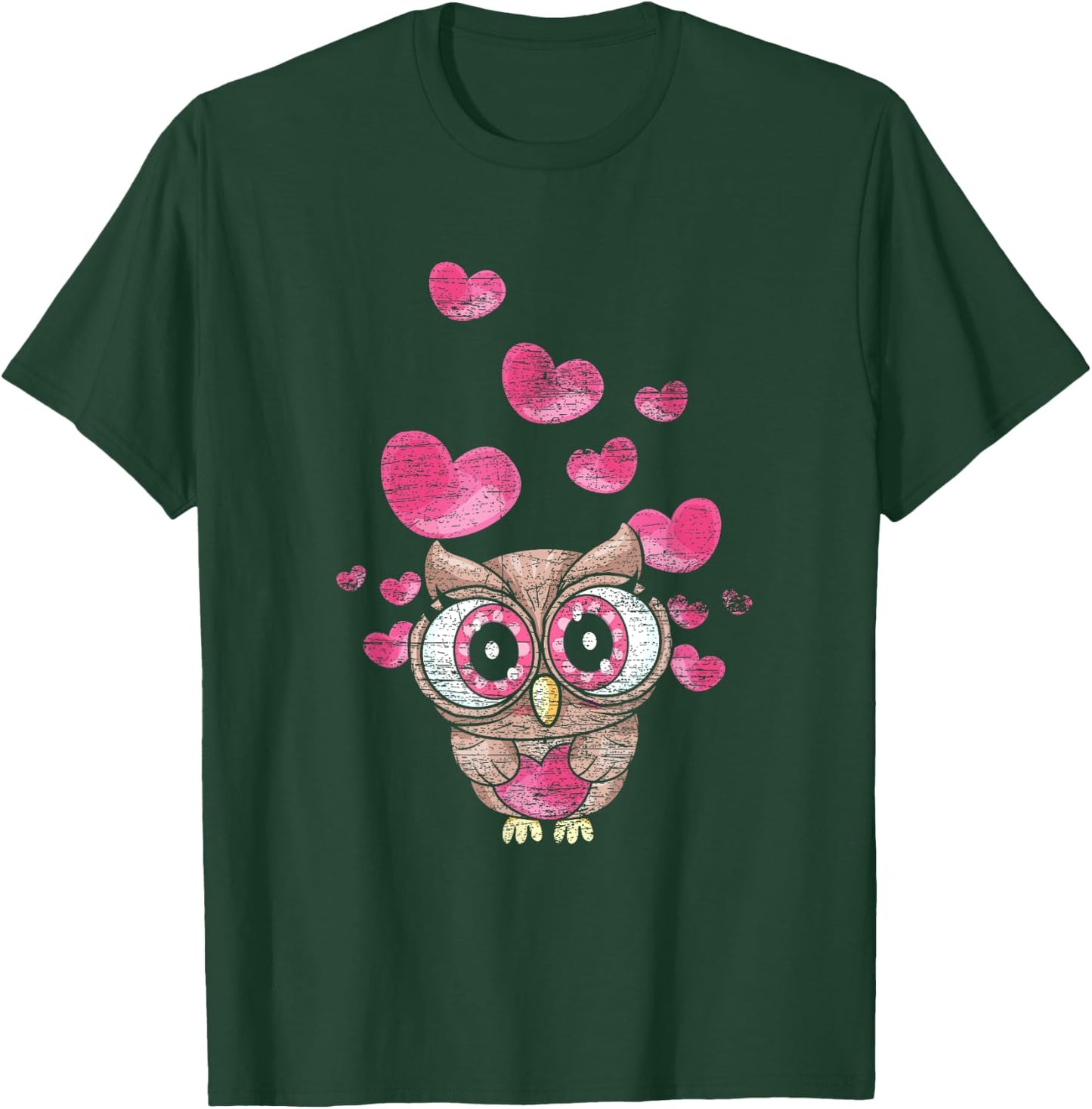 Cute Bird Women Girls Kids Owl T-Shirt - T-Shirt | Forest