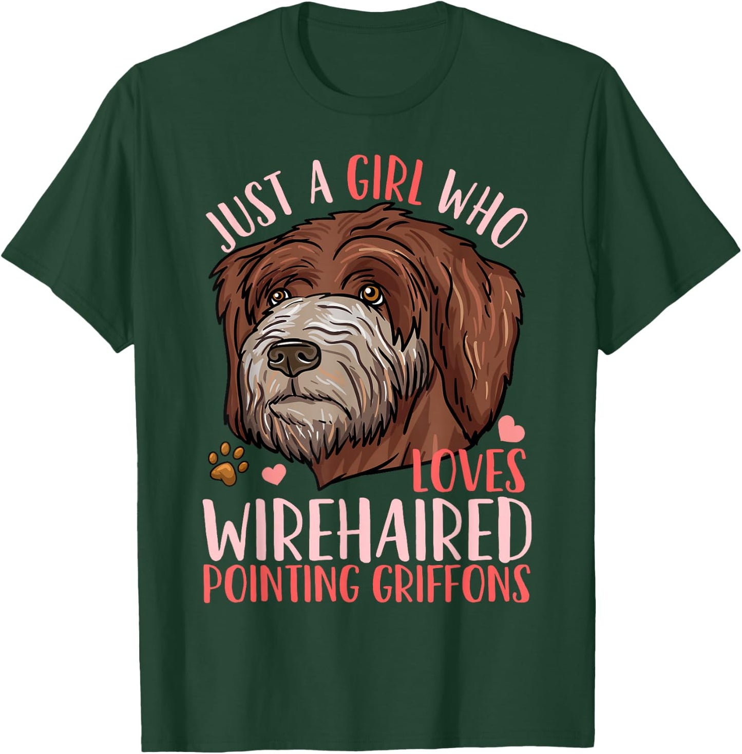 Wirehaired Pointing Griffon T-Shirt - T-Shirt | Forest