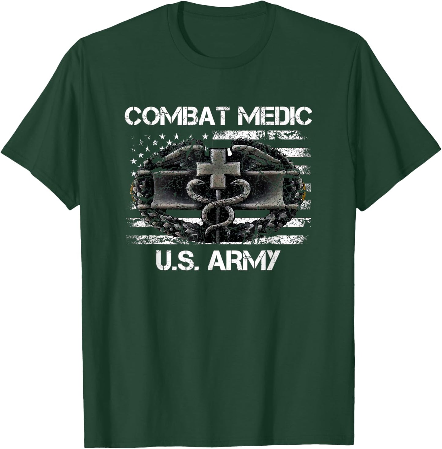 US Army Combat Medic , Perfect Veteran Medical Military T-Shirt - T-Shirt | Forest