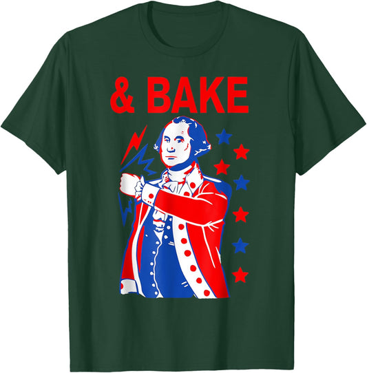 Shake and Bake Matching 4th Of July, Bake Women Kids Men T-Shirt - T-Shirt | Forest