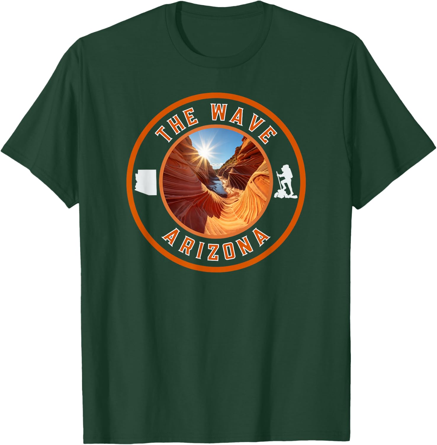 The Wave Sandstone Hike Arizona T-Shirt - T-Shirt | Forest