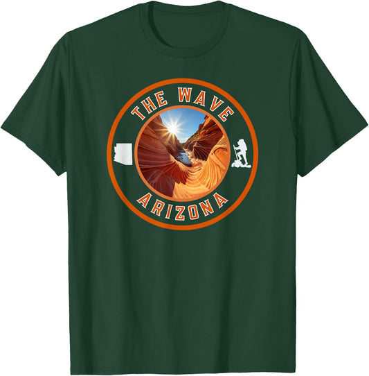 The Wave Sandstone Hike Arizona T-Shirt - T-Shirt | Forest