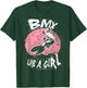 BMX Like A Girl BMX Biking Girl Bicycle BMX Rider Black Small T-Shirt - T-Shirt | Forest