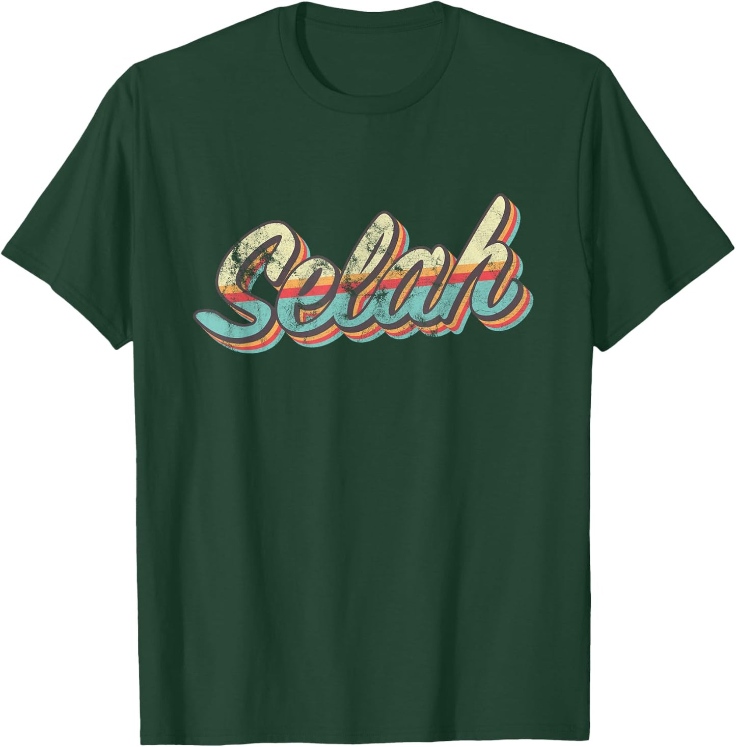 Selah Retro Design T-Shirt - T-Shirt | Forest