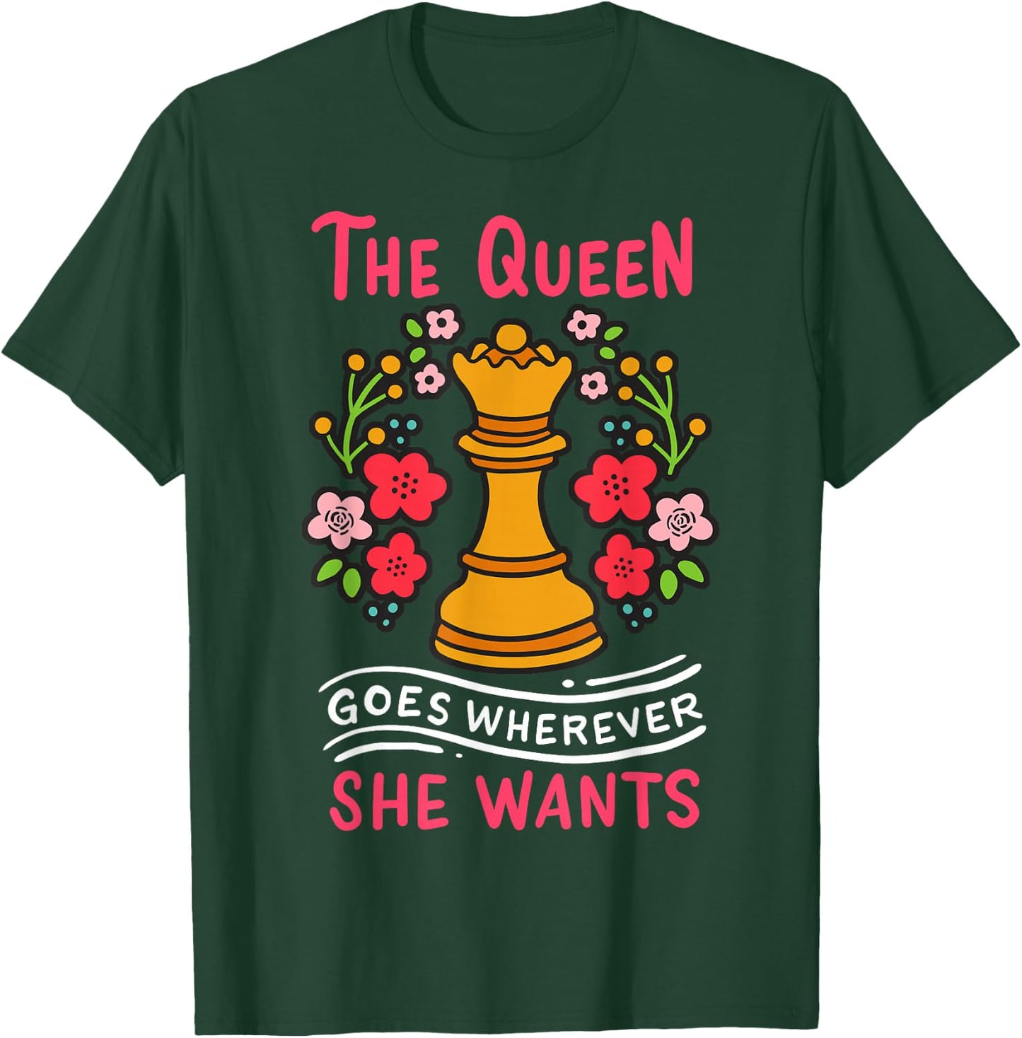 Chess Chessmen Chessboxing Queen Chess Player Gift Small T-Shirt - T-Shirt | Forest
