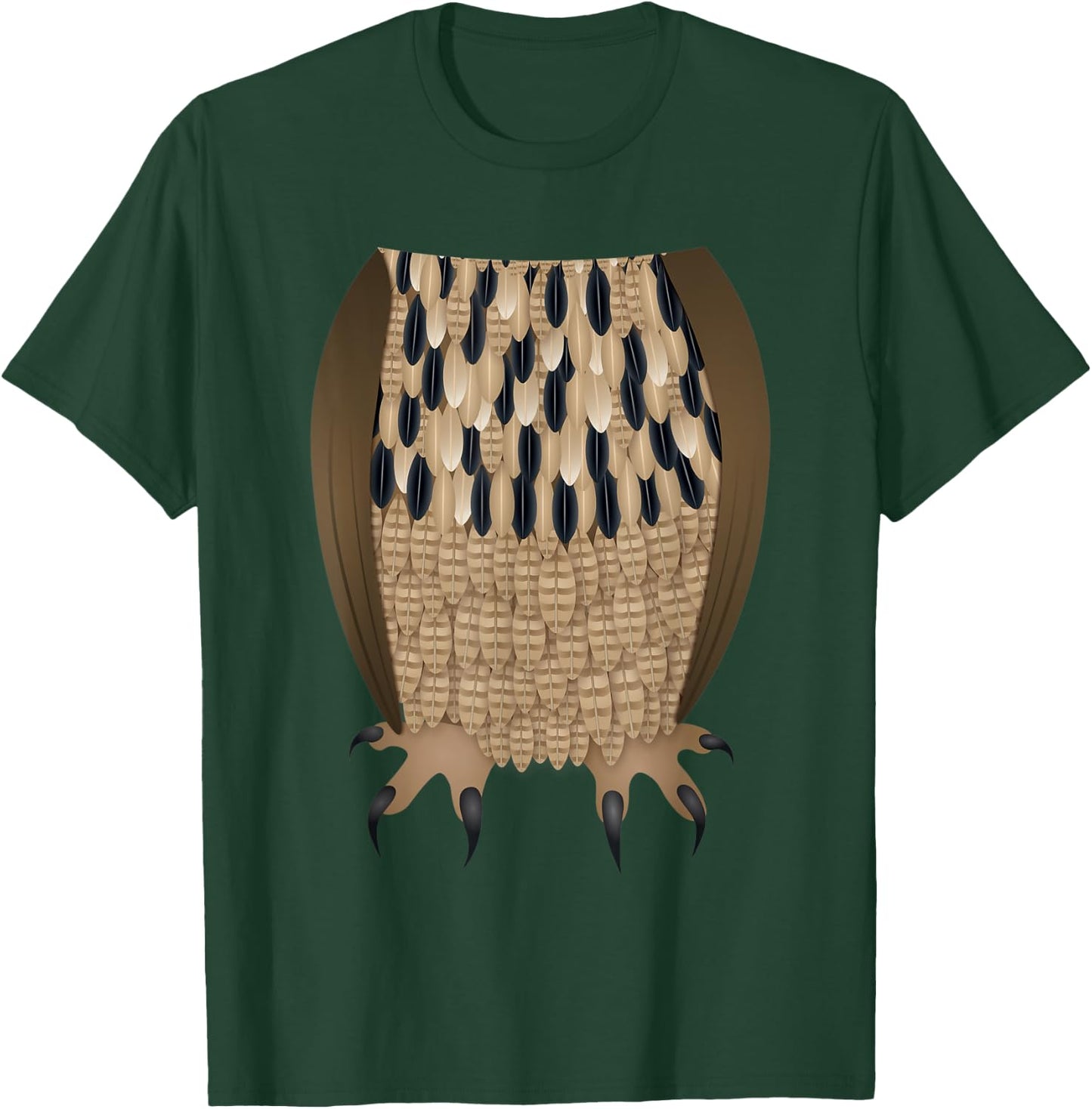 Funny Owl Easy Headless Halloween Costume Bird Outfit T-Shirt - T-Shirt | Forest