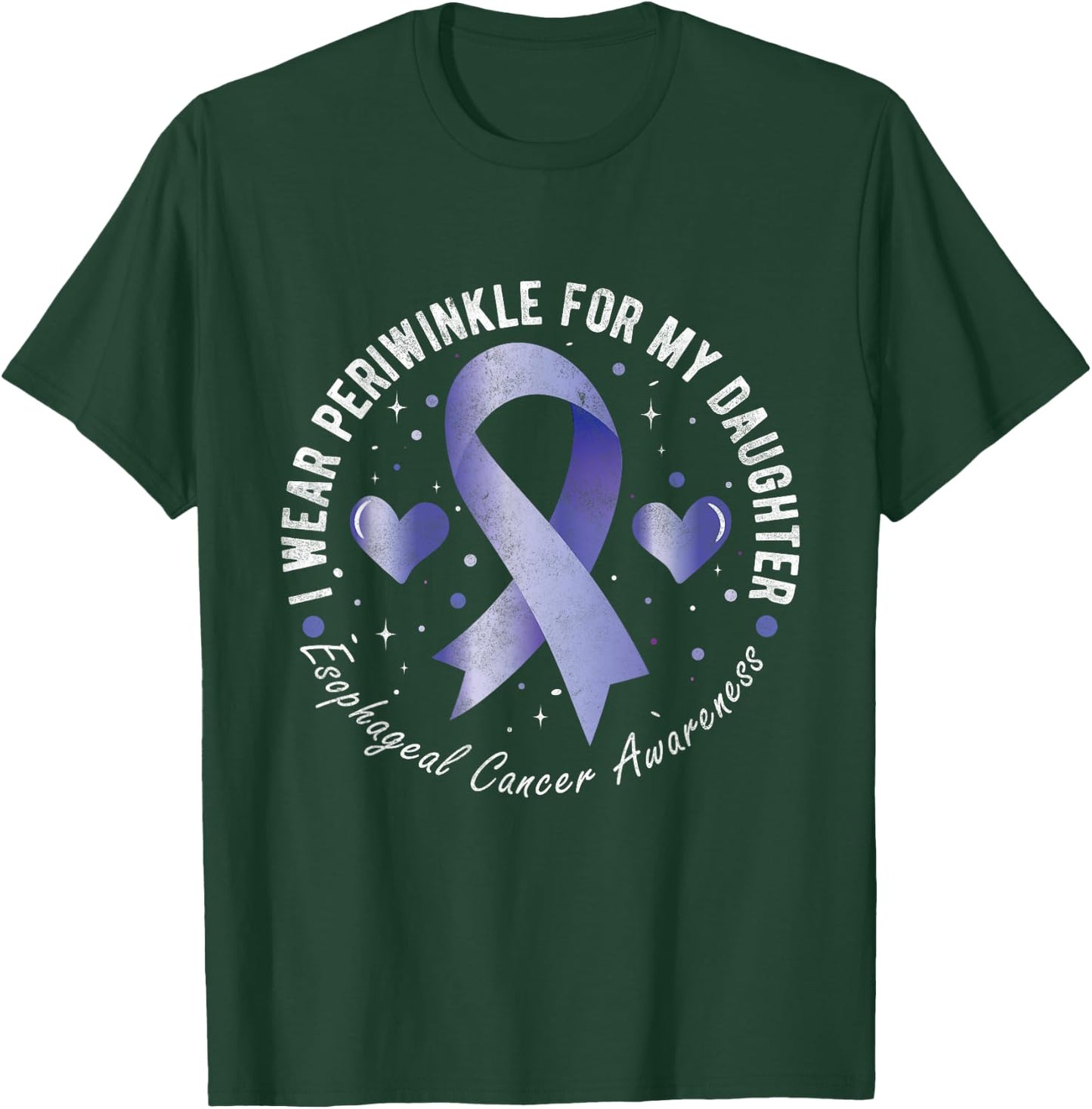 I Wear Periwinkle For My Daughter Esophageal Cancer T-Shirt - T-Shirt | Forest