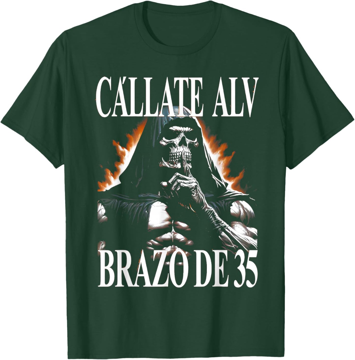 Calacas Chidas Gym Funny Mexican Skeleton Latinx Humor Meme T-Shirt - T-Shirt | Forest