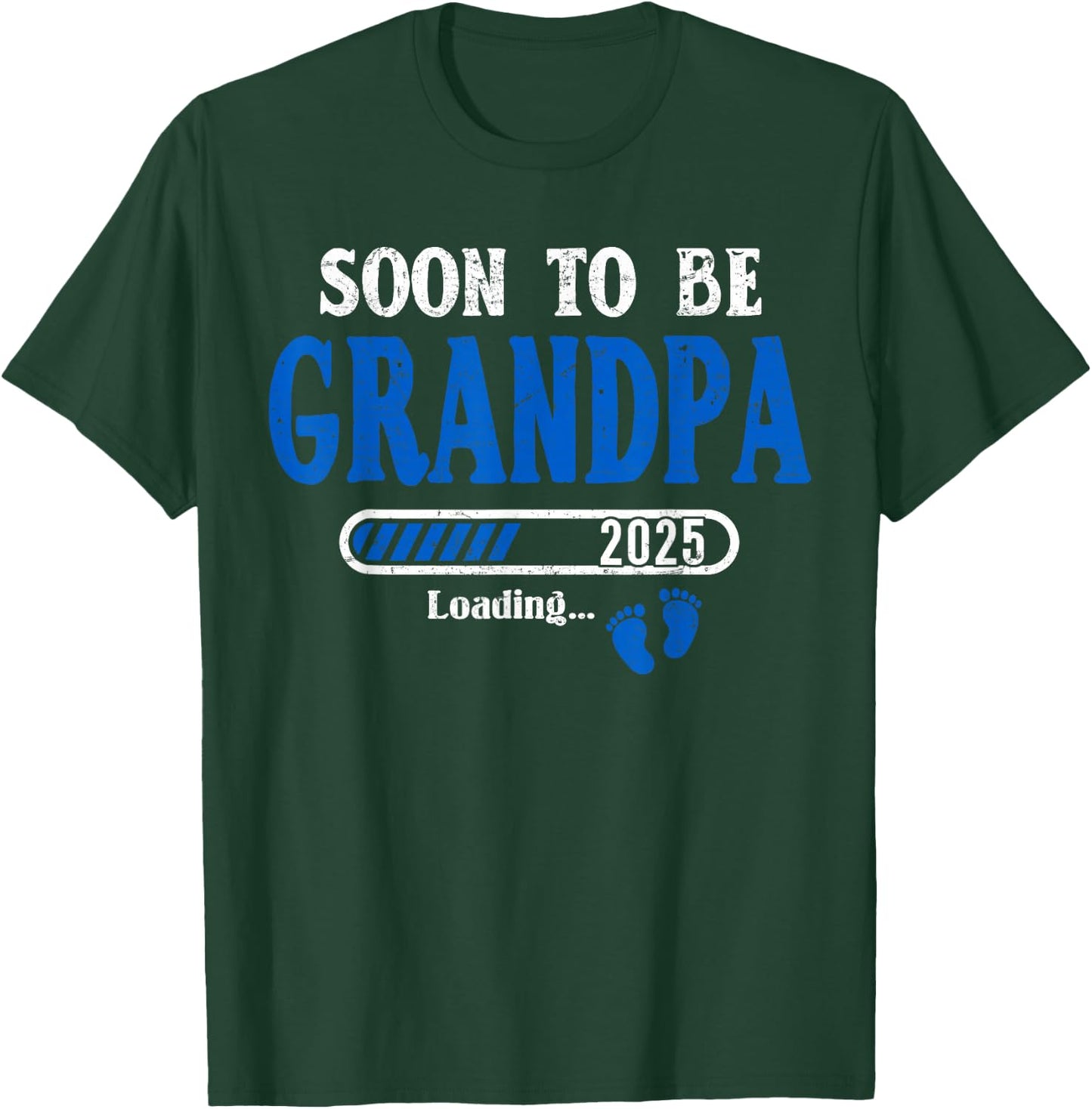 Soon To Be Grandpa est.2025 New Grandpa Pregnancy T-Shirt - T-Shirt | Forest
