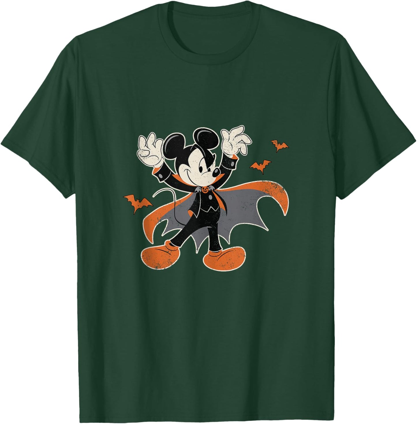 Disney Mickey Mouse Spooky Dracula Costume Halloween T-Shirt - T-Shirt | Forest